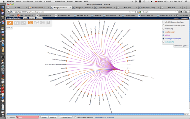 screenshot of a dbpedia graph